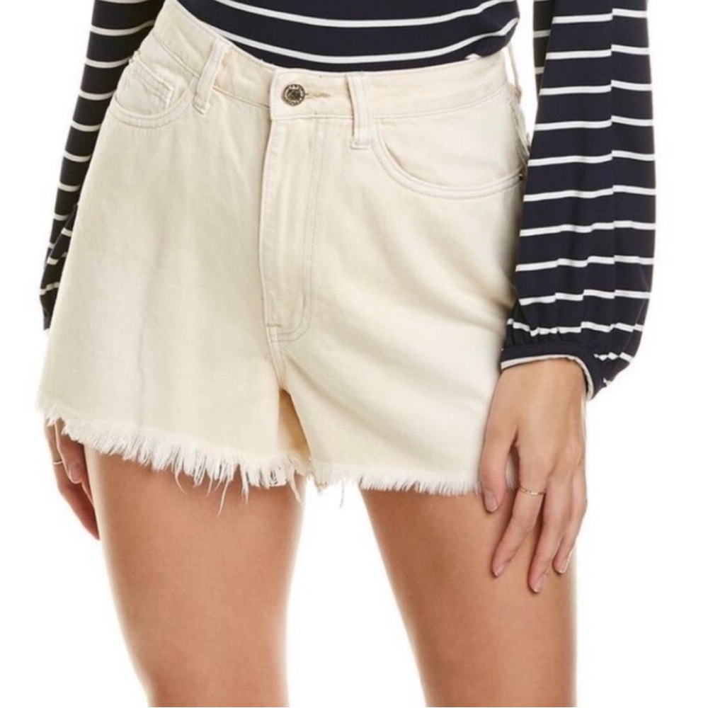 WeWoreWhat High Rise Beige Jean Shorts